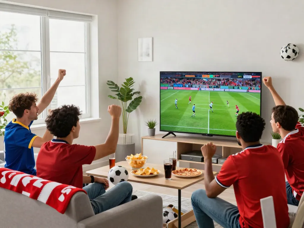 SOCOLIVE football viewing with friends, lively atmosphere, excitement for bóng đá socolive.