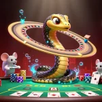 Engage in thrilling credit card casinos action with astronaut mice betting on a cosmic roulette wheel