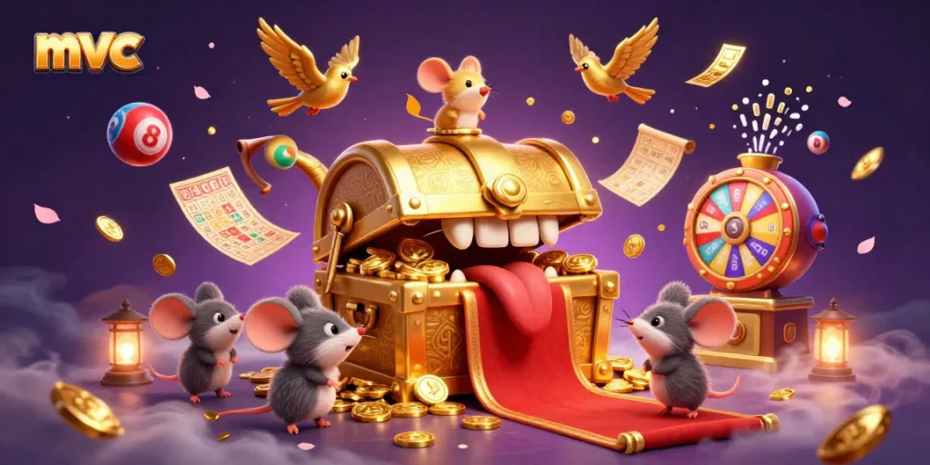 Engage with mvc's dynamic gaming adventure featuring vibrant 3D casino elements.