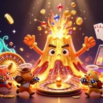 Engage with nhà cái 69VN for thrilling gameplay featuring a vibrant 3D illustration of treasures and casino elements.