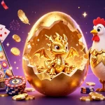 Experience thrilling wins with F8BET's vibrant gameplay featuring a golden dragon and dynamic casino elements.
